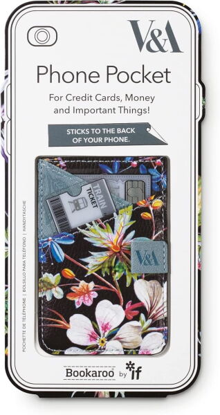 if  Bookaroo Phone Pocket Telefon Kartlığı Kilburn Black Floral