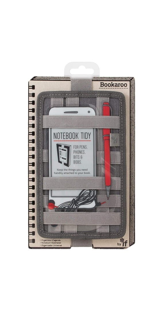 İf Bookaroo Pen Pouch Notebook Tidy Defter Üstü Düzenleyici Charcoal Gri