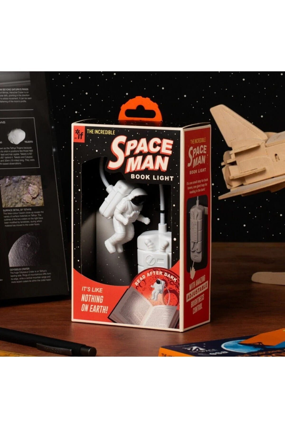if Book Light Space Man Led Lamba Astronot