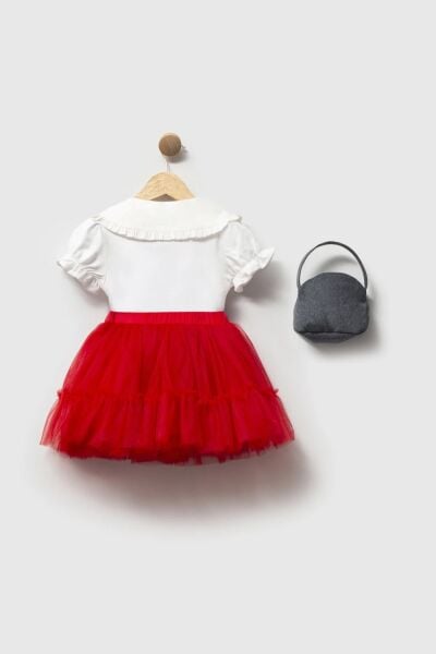Cumino Kids 3lü Takım Kız Çocuk Elbise