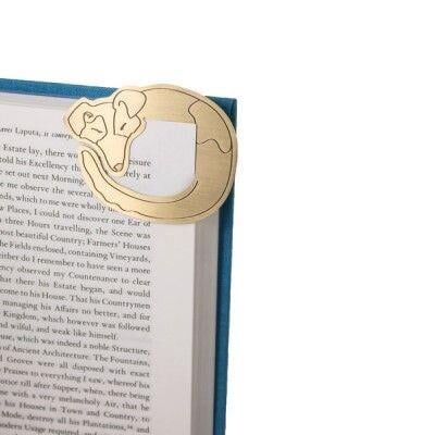 İf Curled Up Corners Metal Kitap Ayracı - Sleepy Dog