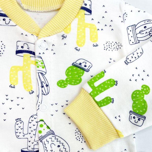Sema Baby Sleeper Cactus Bebek Pijama Takımı 3-6 Ay - Sarı