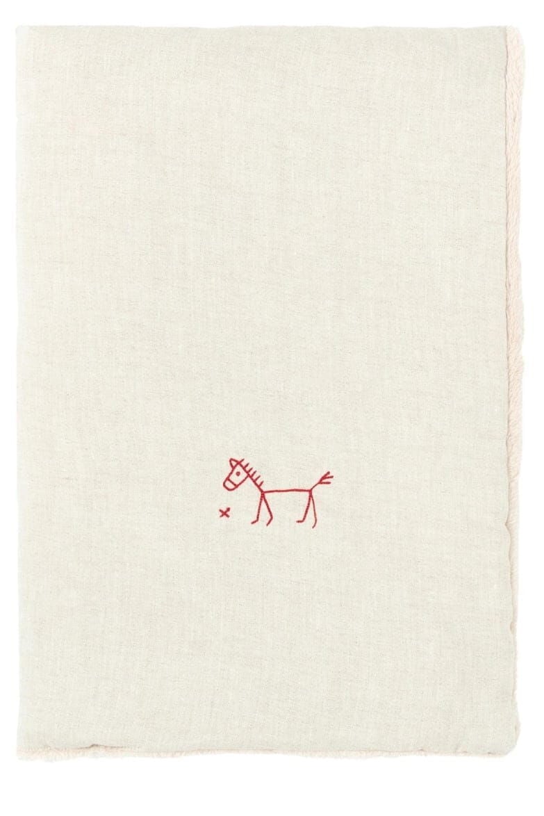 Nobodinoz L1N0 Green Matcha Keten Bebek Battaniyesi