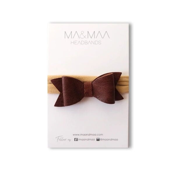 MA&MAA MİNİ DERİ FİYONK SAÇBANDI