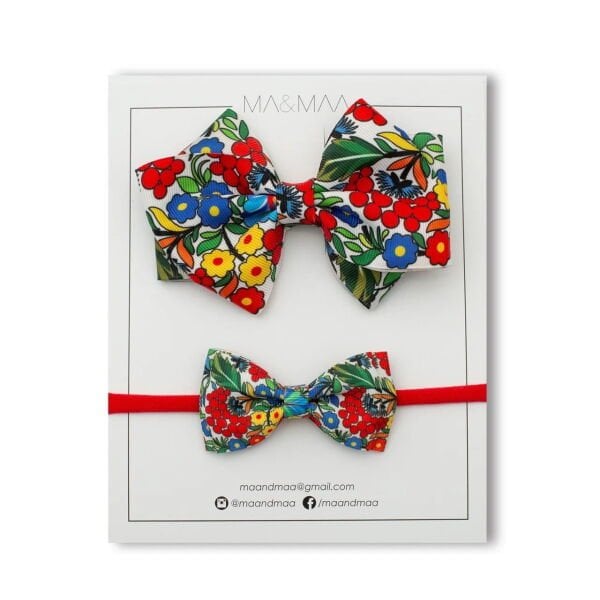 MA&MAA Red Crispy Flower - Anne kız grogen set