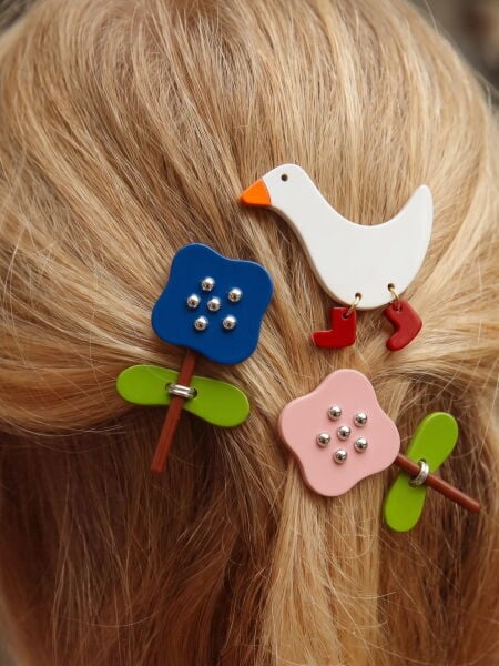 İpobomi Goose & Flowers Set Toka