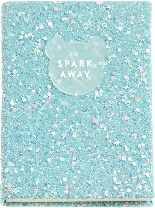 Back2Fun Parlak Simli Defter Mavi