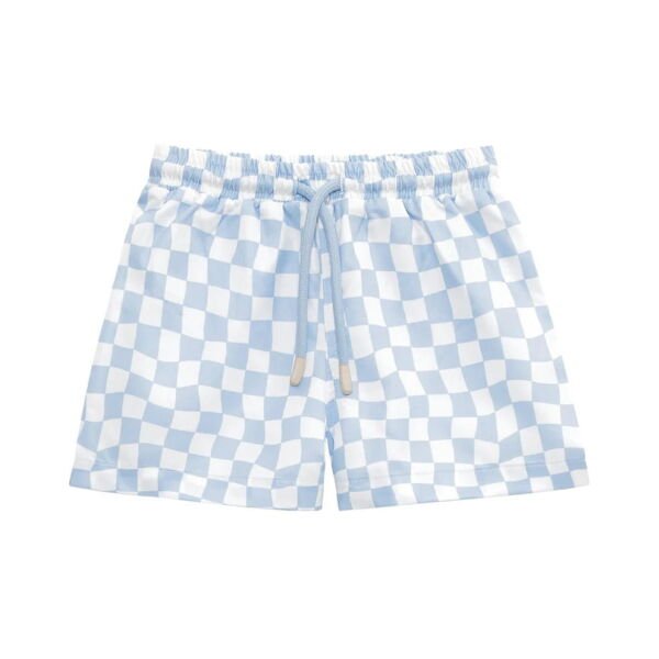 Sand Mother Groovy Checker Boys Woven Shorts