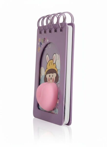 Taros Unick Color Çilek Kız Kalpli Spiralli Not Defteri