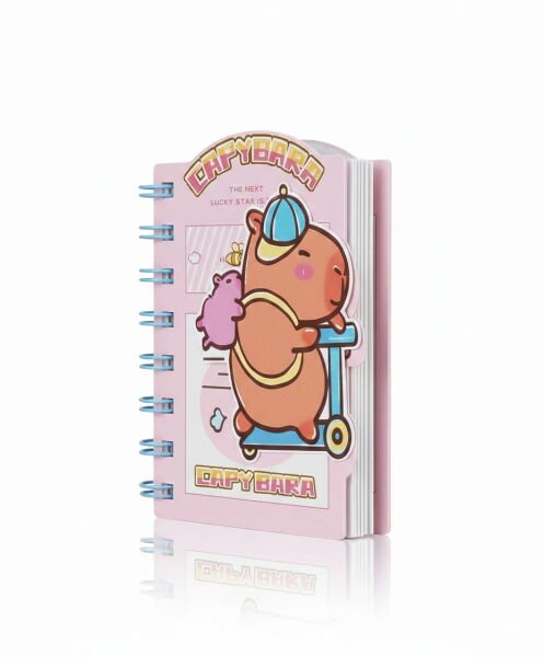 Taros Unick Color Capybara Kabartmalı Not Defteri