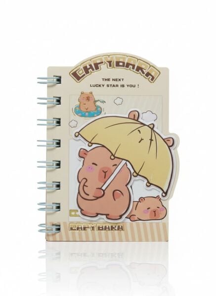 Taros Unick Color Capybara Kabartmalı Not Defteri