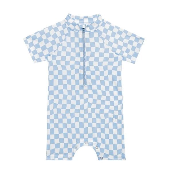 Sand Mother Groovy Checker Playsuit