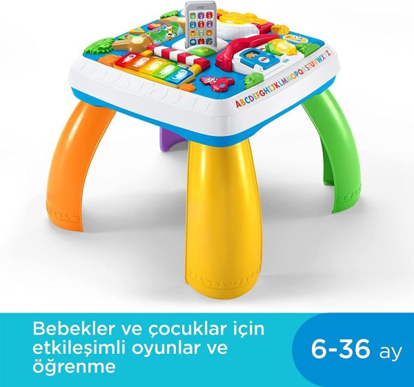 Fisher Price Eğlen & Öğren Eğitici Köpekçiğin Aktivite Masası (Türkçe ve İngilizce)