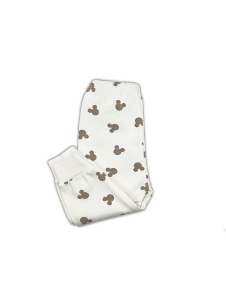 Sema Baby Mickey Mouse Bebek Pijama Takımı - Ekru 3-6 Ay